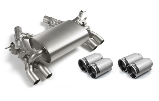 Remus exhaust suitable for L+R BMW M3/M4 (type F80,F82) - Silver / Carbon
