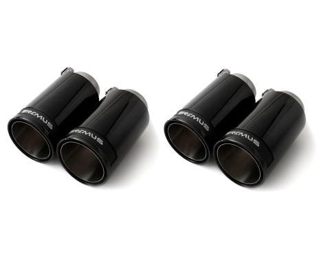 Remus exhaust suitable for L+R Volkswagen Golf VII R (facelift 2017+) - Black Chrome, Image 5