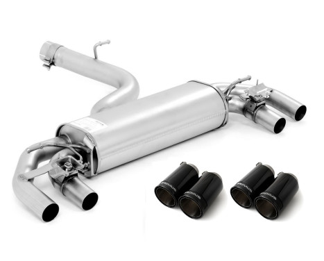 Remus exhaust suitable for L+R Volkswagen Golf VII R (facelift 2017+) - Black Chrome