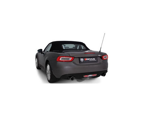Remus exhaust suitable for left and right Fiat 124 Spider 1.4 turbo 'Chrome', Image 3