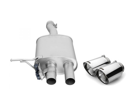 Remus exhaust suitable for Mini Cooper S F56 3-door 2014-2018 - Chrome / Angled