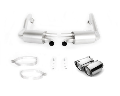 Remus exhaust suitable for Porsche Boxster/Cayman (718) from 2016 - Chrome Sharp
