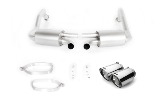 Remus exhaust suitable for Porsche Boxster/Cayman (718) from 2016 - Chrome Sharp
