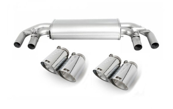 Remus exhaust suitable for Volkswagen Golf VII R - Chrome / Angled