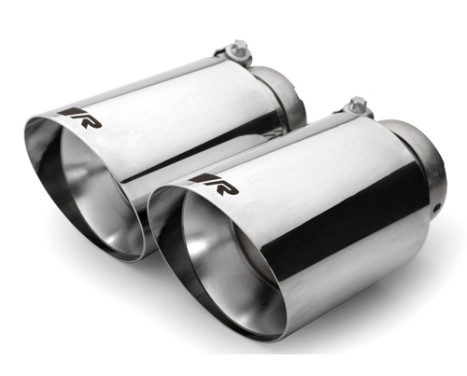 Remus exhaust suitable for Volkswagen Golf VII / Seat Leon 2.0 TSi - Chrome Angled, Image 5