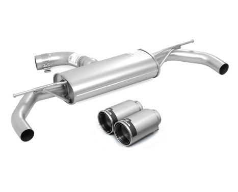 Remus exhaust suitable for Volkswagen Golf VII / Seat Leon 2.0 TSi - Silver / Carbon