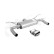 Remus Sport Exhaust suitable for L+R Fiat 124 Spider 1.4 turbo 'Chrome Sharp'