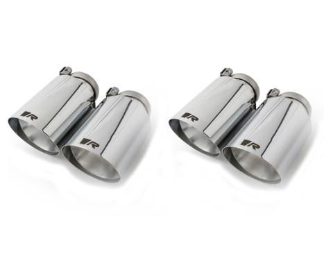 Remus Sport Exhaust suitable for Volkswagen Golf VII R - Chrome / Angled, Image 2
