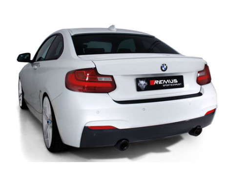 Remus stainless steel sports exhaust L+R BMW M140i(X) / M240i(X) Carbon end tips, Image 3