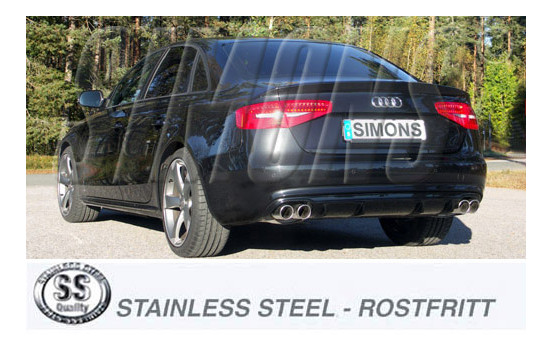 Simons exhaust suitable for Audi A4/A5 2006-, Image 2