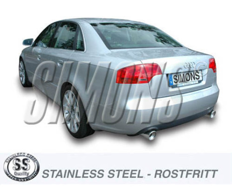 Simons exhaust suitable for Audi A4 (B7) 2005-, Image 2