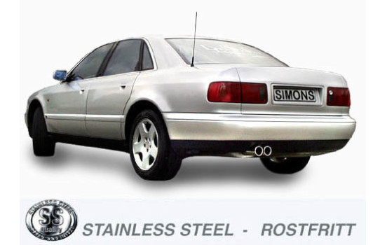 Simons exhaust suitable for Audi A8 2.5 TDi, 2.8, 3.7, 4.2 1994-2002, Image 2