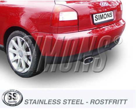 Simons exhaust suitable for Audi S3 Quattro 05/1999-2003