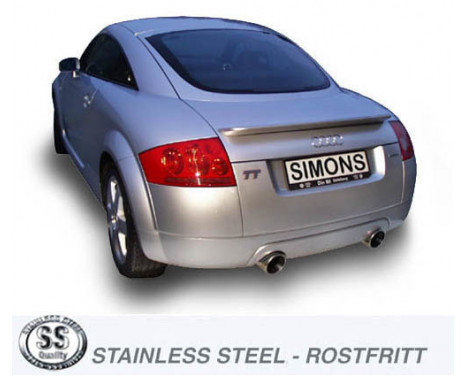 Simons exhaust suitable for Audi TT Coupe/Roadster 1998-2006, Image 2