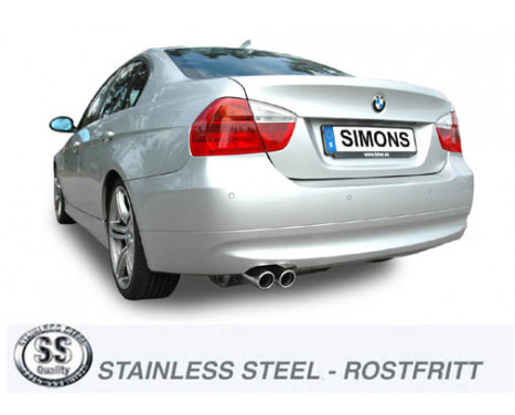 Simons exhaust suitable for BMW Sedan/Touring [E90/91] 3/2007, Image 2