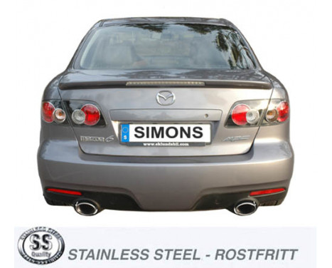 Simons exhaust suitable for Mazda 6 Sedan MPS 191KW 2005-2008, Image 2