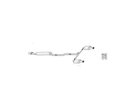 Simons exhaust suitable for Opel Insignia 4WD 2.0 Turbo