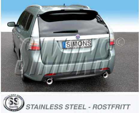Simons exhaust suitable for Saab 9-3X SC XWD 2009-, Image 2