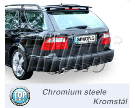 Simons exhaust suitable for Saab 9-5 Turbo/Aero 2004-2010, Image 2