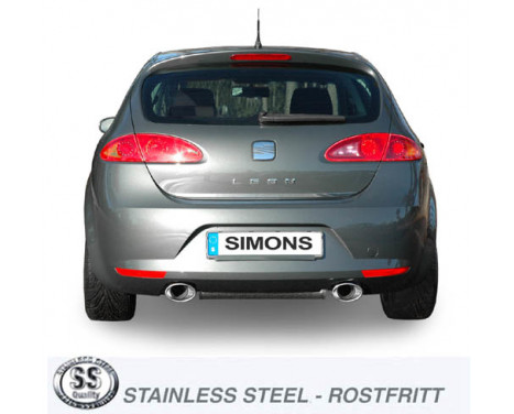 Simons exhaust suitable for Seat Leon 1P 2.0 TFSi, Image 2