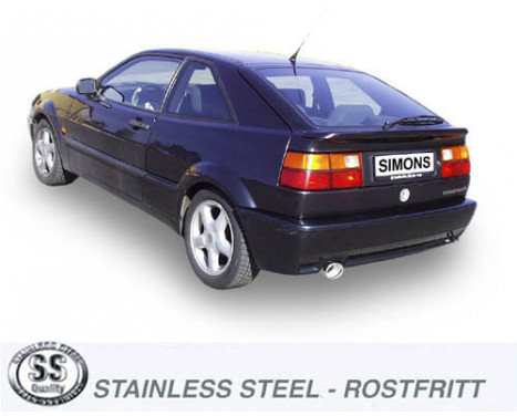 Simons exhaust suitable for Volkswagen Corrado 1991-1996, Image 2