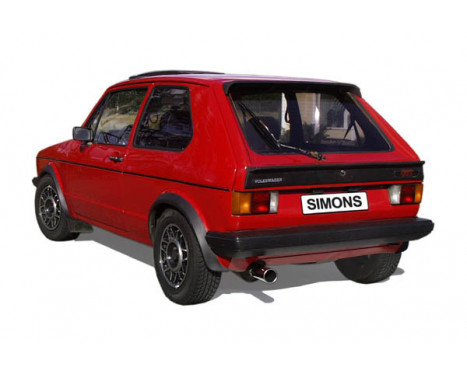 Simons exhaust suitable for Volkswagen Golf/Scirocco 1 Hatchback 1974-1983, Image 2