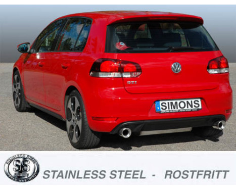 Simons exhaust suitable for Volkswagen Golf VI GTi 2.0 TSi 155 KW 2009, Image 2