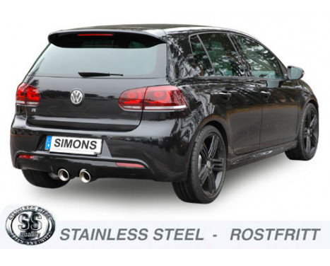 Simons exhaust suitable for Volkswagen Golf VI R32 3.2 V6 270KW, Image 2