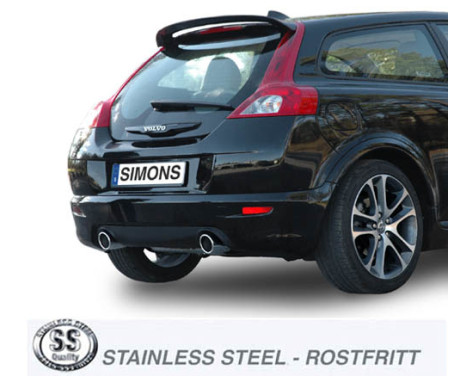 Simons exhaust suitable for Volvo C30 T5 (until 2009), Image 2