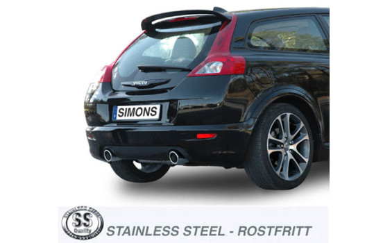 Simons exhaust suitable for Volvo C30 T5 (until 2009), Image 2
