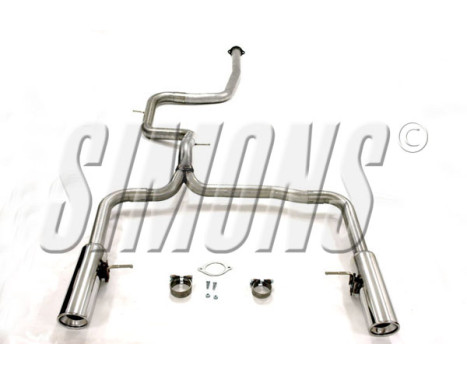 Simons exhaust suitable for Volvo V70 2WD 2007-