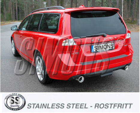 Simons exhaust suitable for Volvo V70 AWD 2004-, Image 2