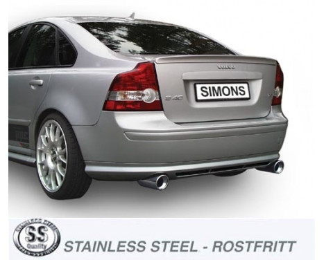 Simons Simons exhaust suitable for Volvo S40 T5 4WD (2004-) AWD, Image 2
