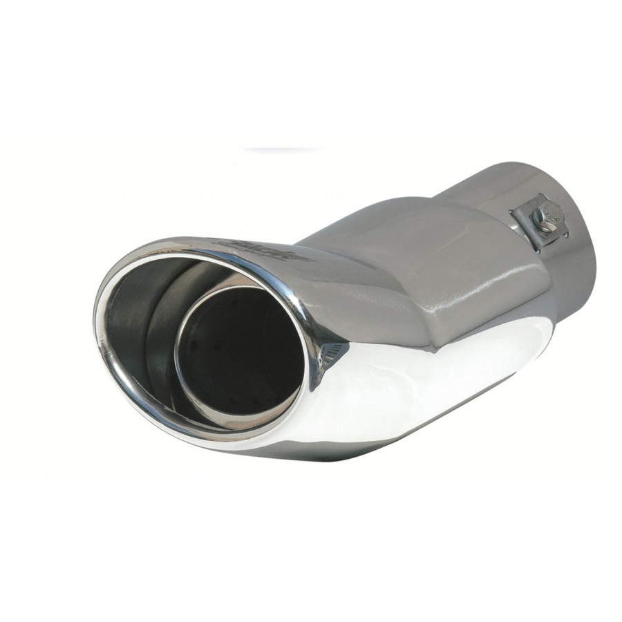 Angled Exhaust Tip Oval DTM Diameter 118x70mm 6 inches / Inlet Dia