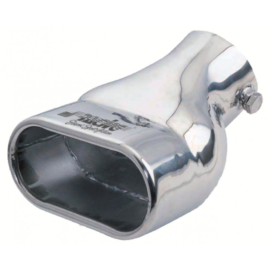 Angled Exhaust Tip Rectangle Stainless Diameter 117x68mm L190mm Inlet Dia. 63mm Simoni