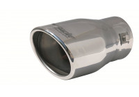 Simoni Racing Exhaust Tip Oval/Slanted Stainless Steel - 95x82 - Length 147mm - Mounting 43mm-67mm