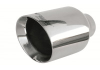 Simoni Racing Exhaust Tip Round/Slanted Stainless Steel - Diameter 114mm - Length 210mm - Mounting 38 - 60mm