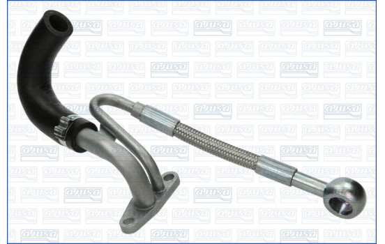 Oil line, turbocharger