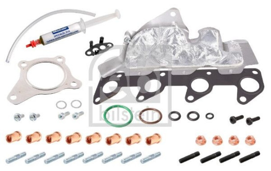 Turbocharger, mounting kit