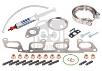 Turbocharger, mounting kit