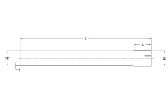 Pipe 1000 mm stainless steel, Image 2