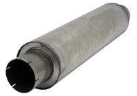 Round stainless steel silencer