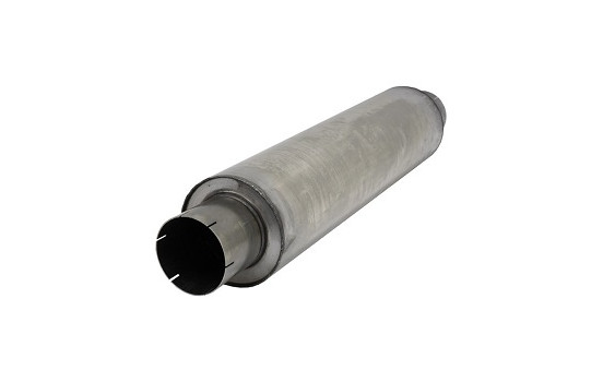 Round stainless steel silencer