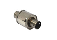 Round stainless steel silencer