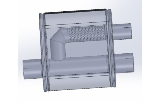 Silencer Oval Split Stainless Steel, Image 2