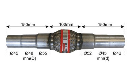 Flex Hose, exhaust system, Image 3