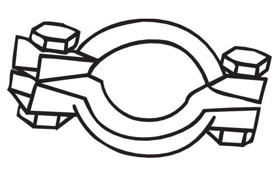 Clamp, exhaust system, Image 3
