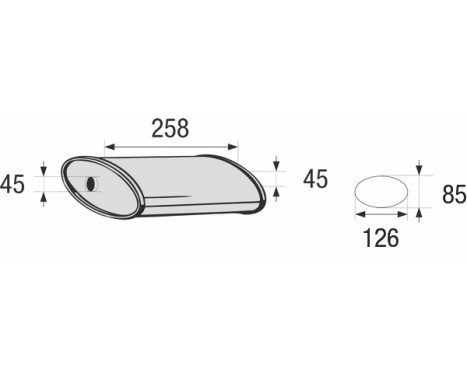 Middle muffler, universal