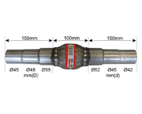 Flex Hose, exhaust system, Image 3