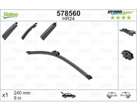 Balai d'essuie-glace HYDROCONNECT 578560 Valeo, Image 2